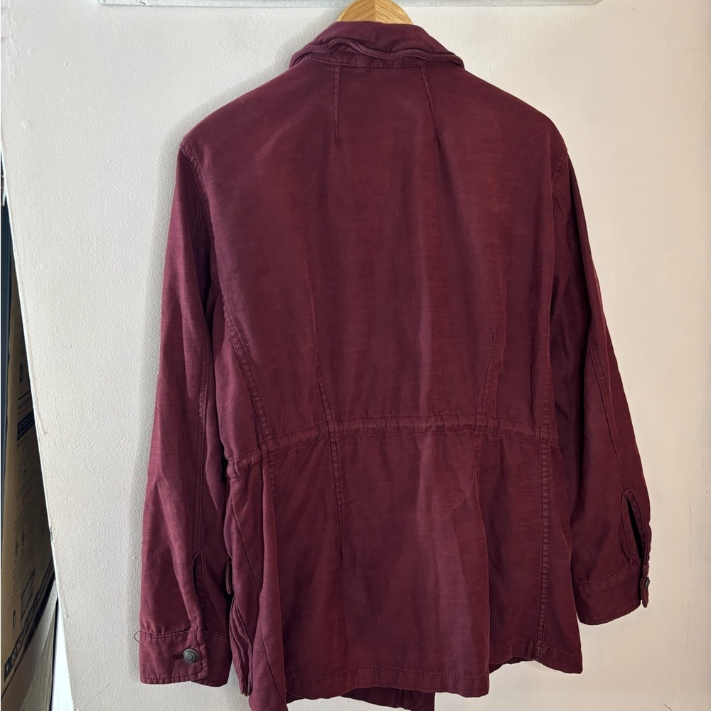 Free People Not Your Brothers Surplus Burgundy Utility Jacket - Picture 5 of 10